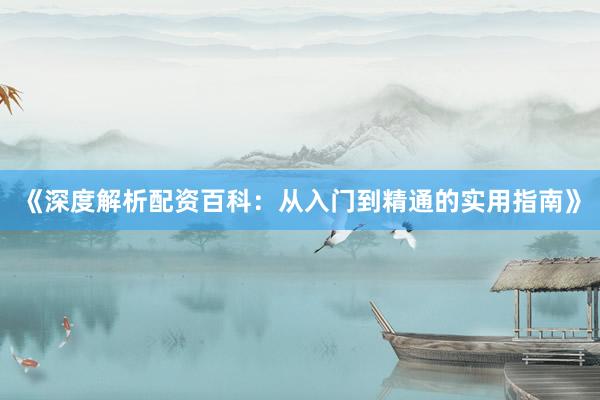 《深度解析配资百科：从入门到精通的实用指南》