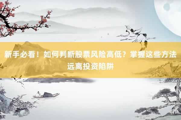 新手必看！如何判断股票风险高低？掌握这些方法远离投资陷阱